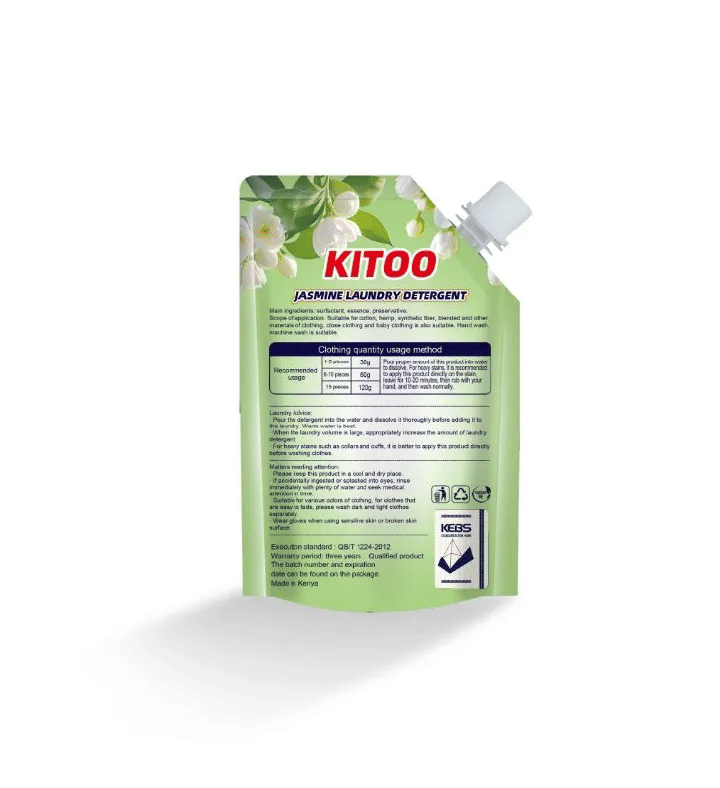 Kitoo Jasmine Liquid Detergent 16.9fl oz Stain Removal Laundry Soap