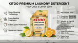 Kitoo Lemon Laundry Detergent 16.9fl oz Deep Clean Liquid Stain Remover Yellow