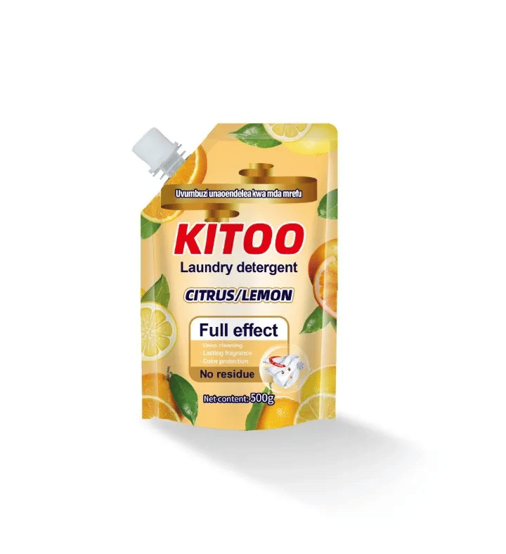 Kitoo Lemon Laundry Detergent 16.9fl oz Deep Clean Liquid Stain Remover Yellow