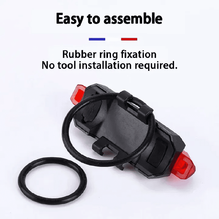 Bike Light LED Taillight USB Rechargeable Portable Cycling Safety Light Red