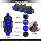 Bike Light LED Taillight USB Rechargeable Portable Cycling Safety Light Red