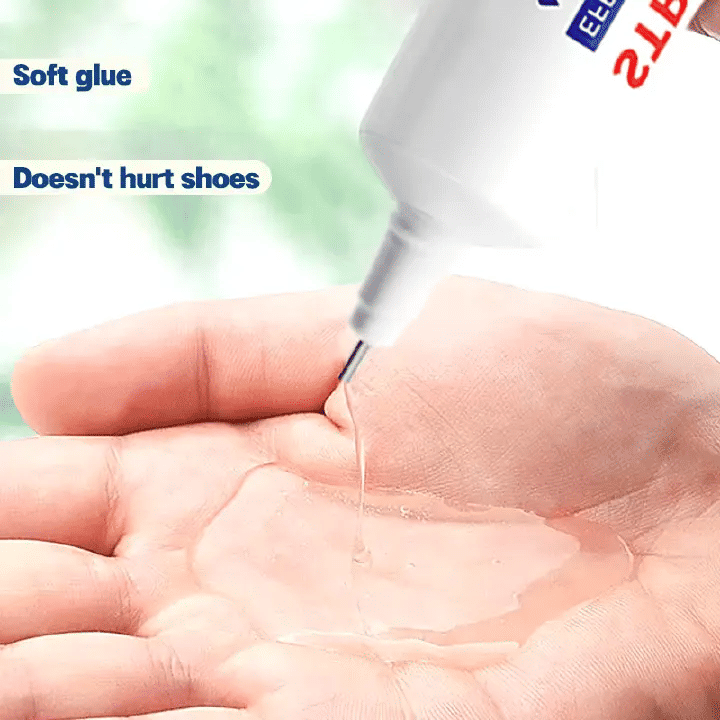 Strong Shoe Repair Glue 2.12oz Waterproof Quick-Drying Adhesive for Sneakers Translucent