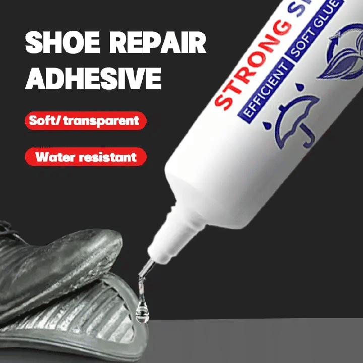 Strong Shoe Repair Glue 2.12oz Waterproof Quick-Drying Adhesive for Sneakers Translucent
