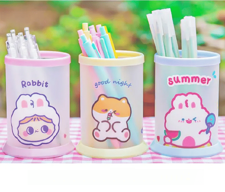 DIY Creative Cartoon Folding Pen Holder Multifunctional Desk Organizer Multi
