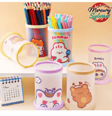 DIY Creative Cartoon Folding Pen Holder Multifunctional Desk Organizer Multi