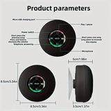 IPX4 Waterproof Mini LED Bathroom Speaker, USB Charging, 5.0 Surround Sound