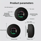 IPX4 Waterproof Mini LED Bathroom Speaker, USB Charging, 5.0 Surround Sound