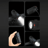 LED USB Rechargeable Bike Headlight And Taillight Set Handlebar Mount High Brightness For Night Riding