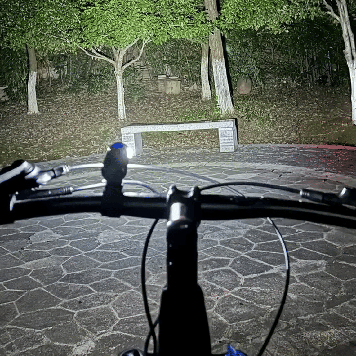 LED USB Rechargeable Bike Headlight And Taillight Set Handlebar Mount High Brightness For Night Riding