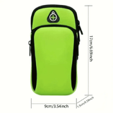 Universal 6.5'' Zippered Multi-Compartment Arm Bag for Fitness Outdoor Activities