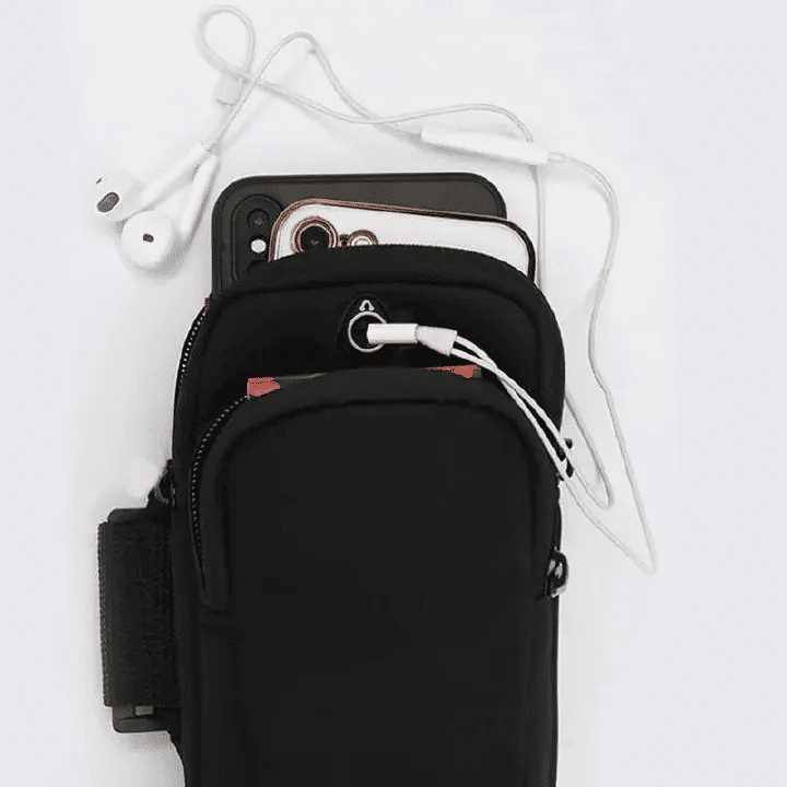 Universal 6.5'' Zippered Multi-Compartment Arm Bag for Fitness Outdoor Activities