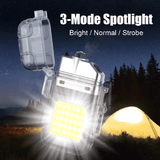 USB Plasma Arc Lighter 3 Modes Flashlight Windproof Waterproof Rechargeable for Camping