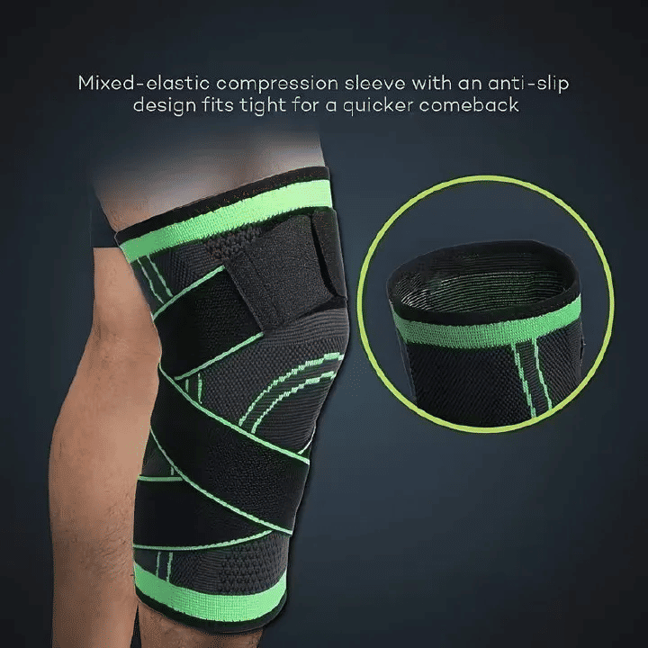 Adjustable Compression Knee Protector Strap for Basketball Running Nylon M/L/XL