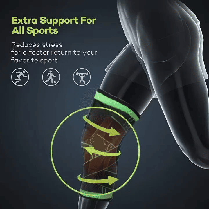 Adjustable Compression Knee Protector Strap for Basketball Running Nylon M/L/XL