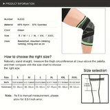Adjustable Compression Knee Protector Strap for Basketball Running Nylon M/L/XL