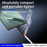 USB C Lighter 2.12in Flameless Portable Travel Accessory Black