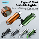 USB C Lighter 2.12in Flameless Portable Travel Accessory Black