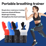 Portable Lung Breathing Exerciser Adjustable Resistance Respiratory Trainer Black