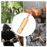 2-Piece Aluminum Alloy Emergency Whistle High-Decibel Survival Tool with Keychain Translucent