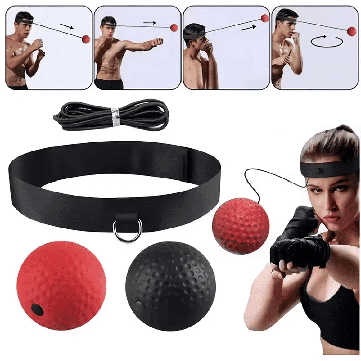 Boxing Training Ball With Headband Reflex Punching Ball For Reaction Practice