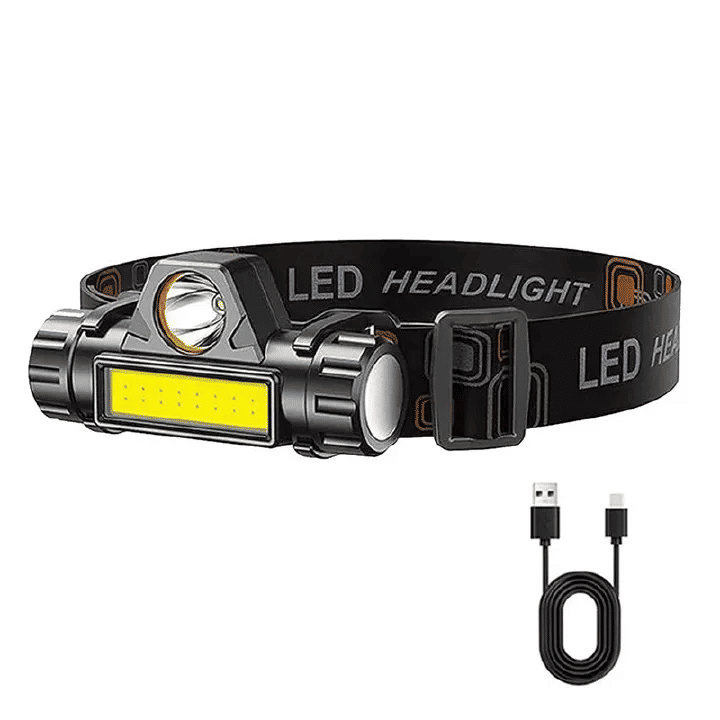 Rechargeable LED Headlamp 300 Lumens Super Bright Waterproof Magnetic Headlight for Outdoor Camping Hunting
