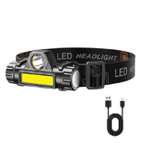 Rechargeable LED Headlamp 300 Lumens Super Bright Waterproof Magnetic Headlight for Outdoor Camping Hunting