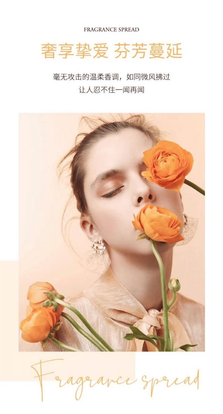 WARMKISS Chinese Style Ebony Lemon Flower Long-Lasting Unisex Perfume Spray