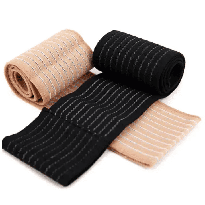 Elastic Bandage Compression Knee Support Sports Strap Protector Brace Medium Nylon Black