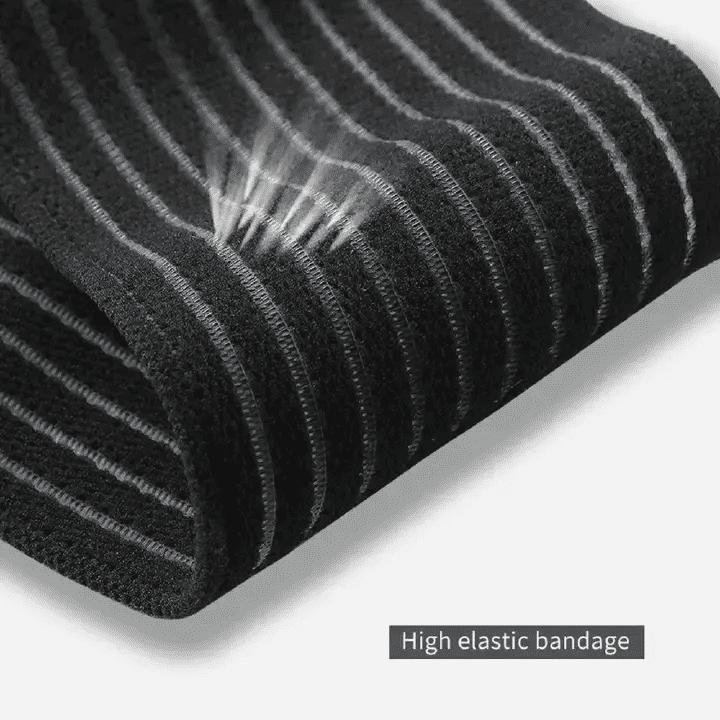 Elastic Bandage Compression Knee Support Sports Strap Protector Brace Medium Nylon Black