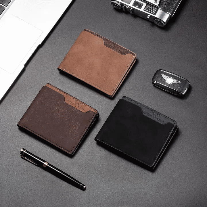 Generic Men's Leather Multifunctional Folding Wallet with Card Holder