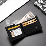Generic Men's Leather Multifunctional Folding Wallet with Card Holder