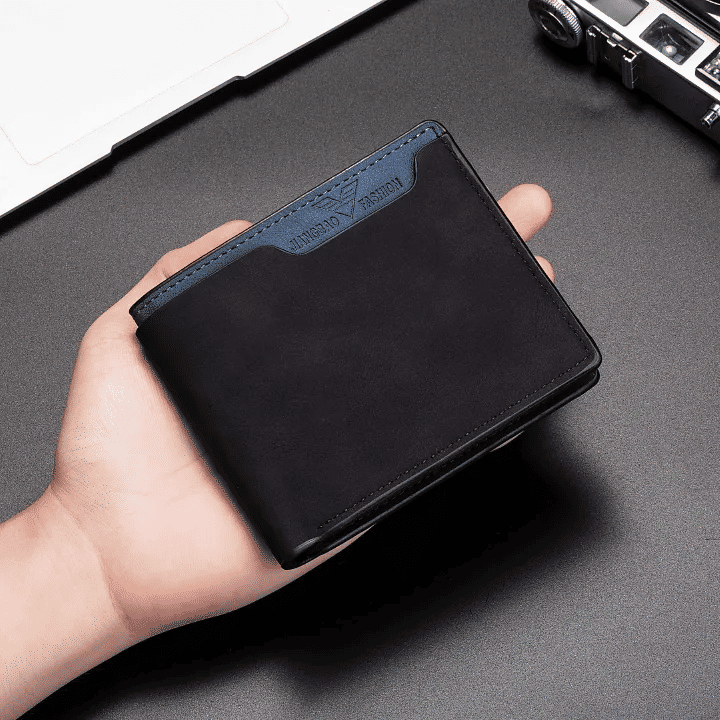 Generic Men's Leather Multifunctional Folding Wallet with Card Holder