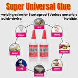 Universal Repair Glue 0.7oz Waterproof Quick-Drying Adhesive for Professional Repair Translucent
