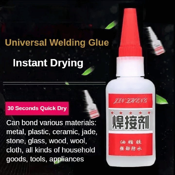 Universal Repair Glue 0.7oz Waterproof Quick-Drying Adhesive for Professional Repair Translucent