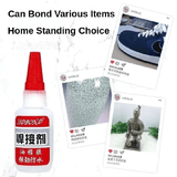 Universal Repair Glue 0.7oz Waterproof Quick-Drying Adhesive for Professional Repair Translucent
