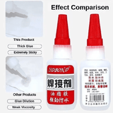 Universal Repair Glue 0.7oz Waterproof Quick-Drying Adhesive for Professional Repair Translucent