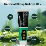 Heavy Duty Waterproof Adhesive 0.68fl oz Instant Bond No-Drill Glue for Tiles White