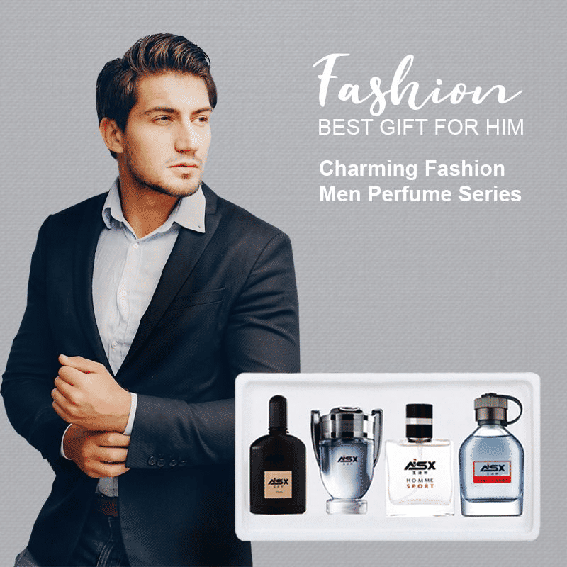 4PCS Men Perfume Gift Set 4 Different Scents Eau De Parfum