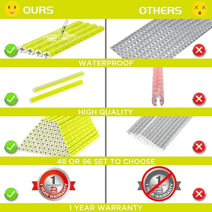 Bicycle Spoke Reflectors 12-Pack 360° Visibility Wheel Reflective Clips for Mountain Road Folding Kids Bike Wheelchair Motorcycle Safety Accessories Yellow
