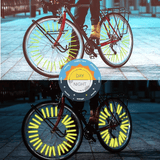 Bicycle Spoke Reflectors 12-Pack 360° Visibility Wheel Reflective Clips for Mountain Road Folding Kids Bike Wheelchair Motorcycle Safety Accessories Yellow