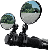 Bike Auxiliary Rearview Mirror Handlebar Mount 360 Degree Adjustable Wide Angle Cycling Mirrors