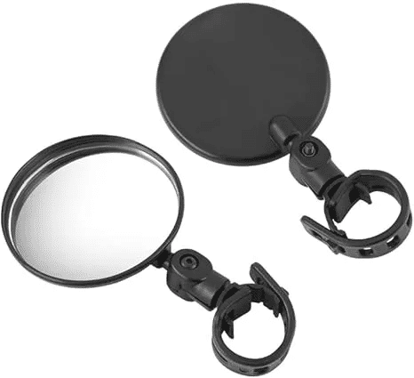 Bike Auxiliary Rearview Mirror Handlebar Mount 360 Degree Adjustable Wide Angle Cycling Mirrors