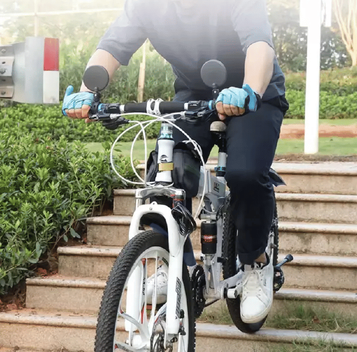 Bike Auxiliary Rearview Mirror Handlebar Mount 360 Degree Adjustable Wide Angle Cycling Mirrors
