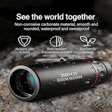 10x HD Monocular Telescope 3-Piece Set Smartphone Compatible with Phone Clip & Tripod Waterproof Pocket Scope for Hunting Camping Bird Watching Travel