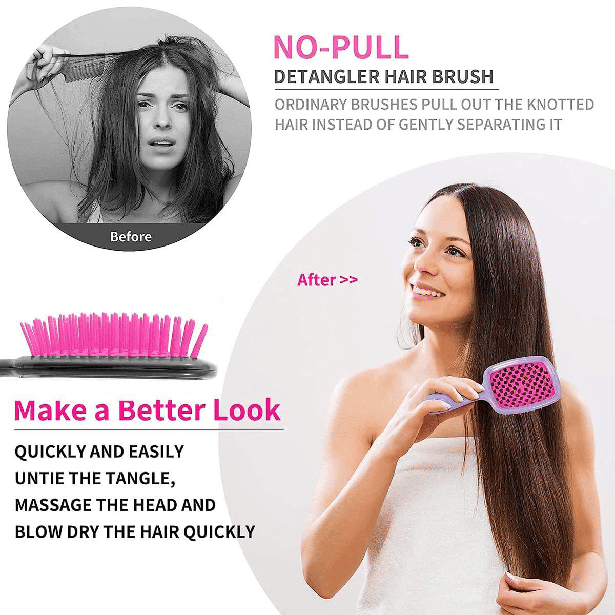 Professional 12-Piece Hair Styling Kit: Combs, Spray Bottle, Scalp Massager, Brushes