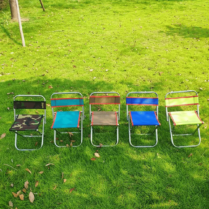 Folding Bench Mazza Outdoor Thick-Backed Fishing Chair Portable Train Station Queue Chair