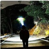 LED Headlight Strong Light USB Charging Mining Lamp for Outdoor Fishing Silver