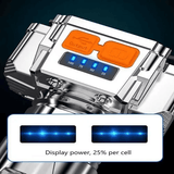 LED Headlight Strong Light USB Charging Mining Lamp for Outdoor Fishing Silver