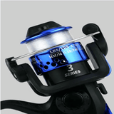 Spinning Wheel Fishing Reel 200 Fold Electroplated Sea Rod Handwheel Blue