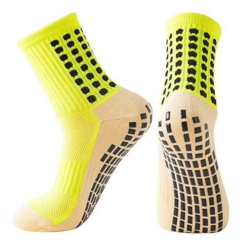 4-Pack Non-Slip Football Socks: Breathable Towel Bottom Sports Performance Socks for Men & Women (Size 6-11 US)